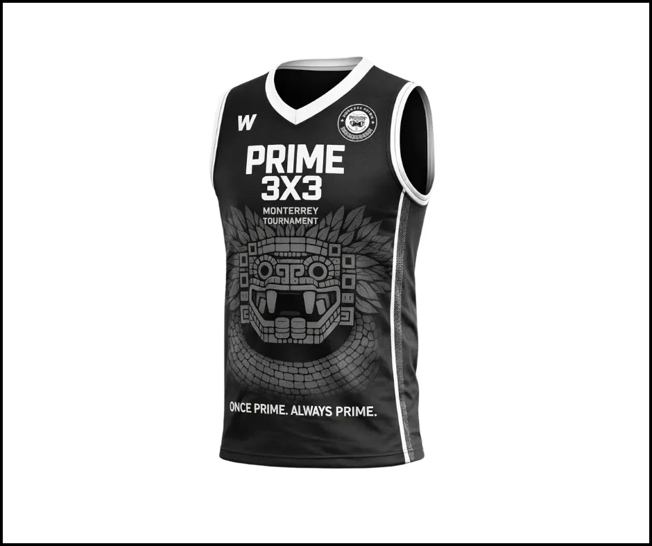 Jersey Prime 3x3 8va Edición (Negro, 4 Infantil)